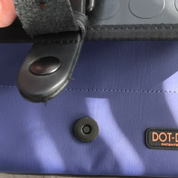 RARE | DOT-DROPS Laptop Bag Blue Black - Picture 8 of 17